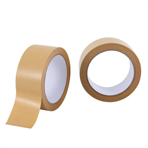 No Water Activated Kraft Paper Tape for Sealing Cardboard Carton Box Kraft Paper Gummed Tape